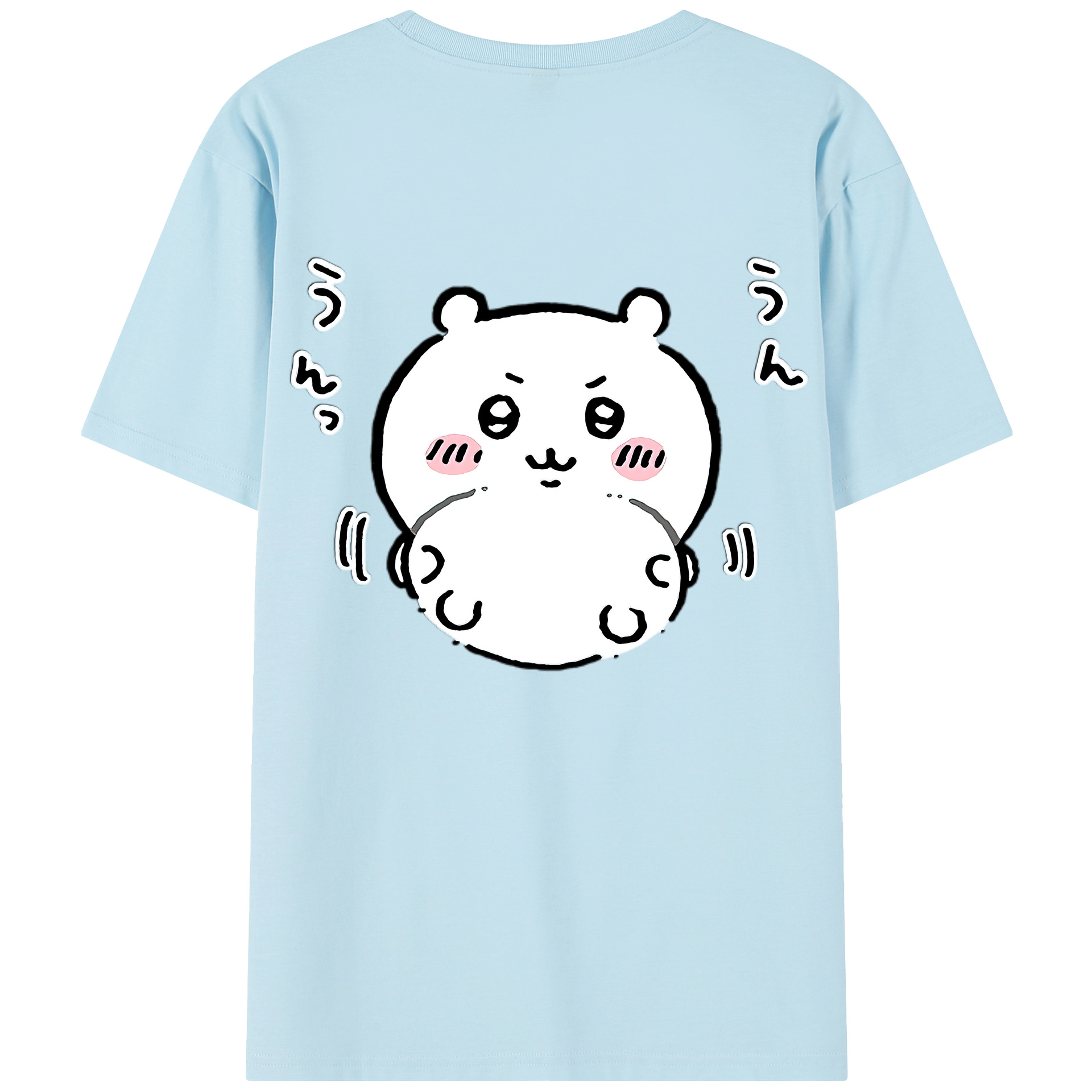 （画像用） ちいかわ ちいかわ Chii-kawa chiikawa 綿100％半袖Tシャツ（背面プリント）